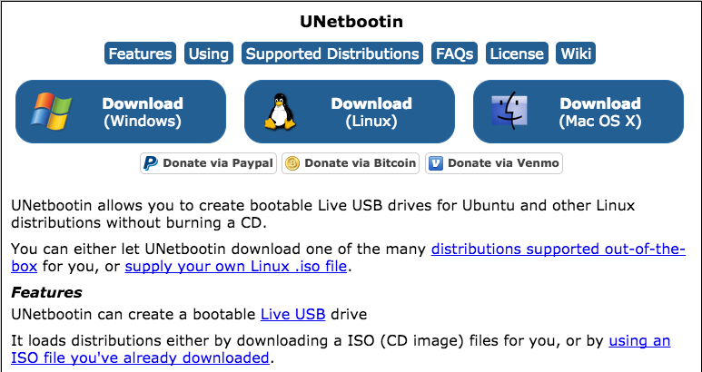 create bootable usb on mac for pc unetbootin